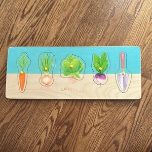 Wooden Vegetable Puzzle - Multicolor